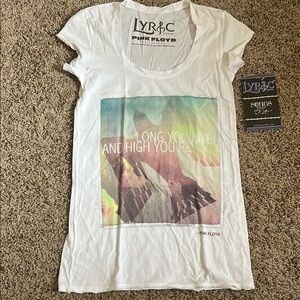 Pink Floyd White Tee with Colorful Graphic